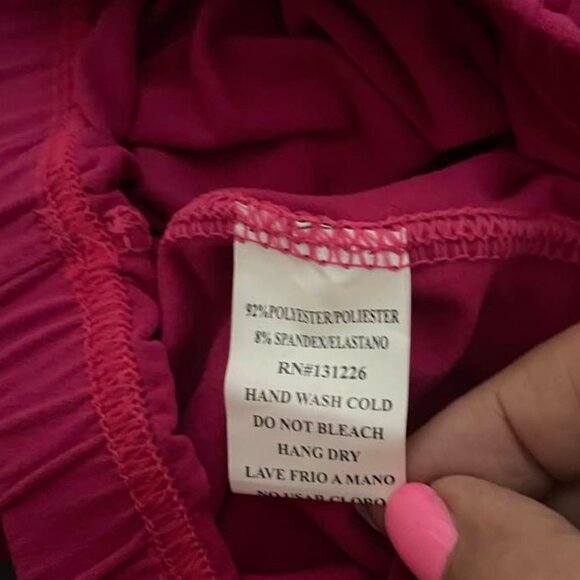 New Mix Pink Leggings One Size NWT | Buttery Soft Stretch Lounge Pants - Picture 7 of 10